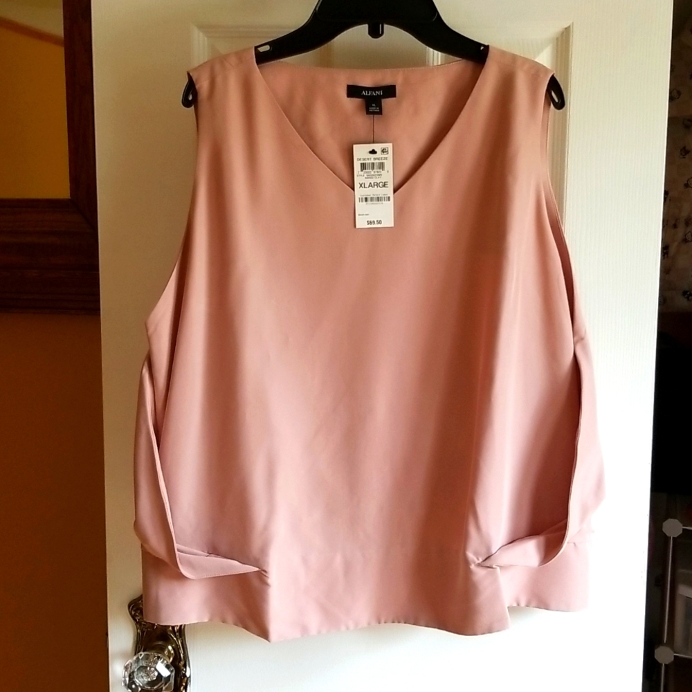 Alfani NWT. XL. Tank/shell. Color is Naked Clay.